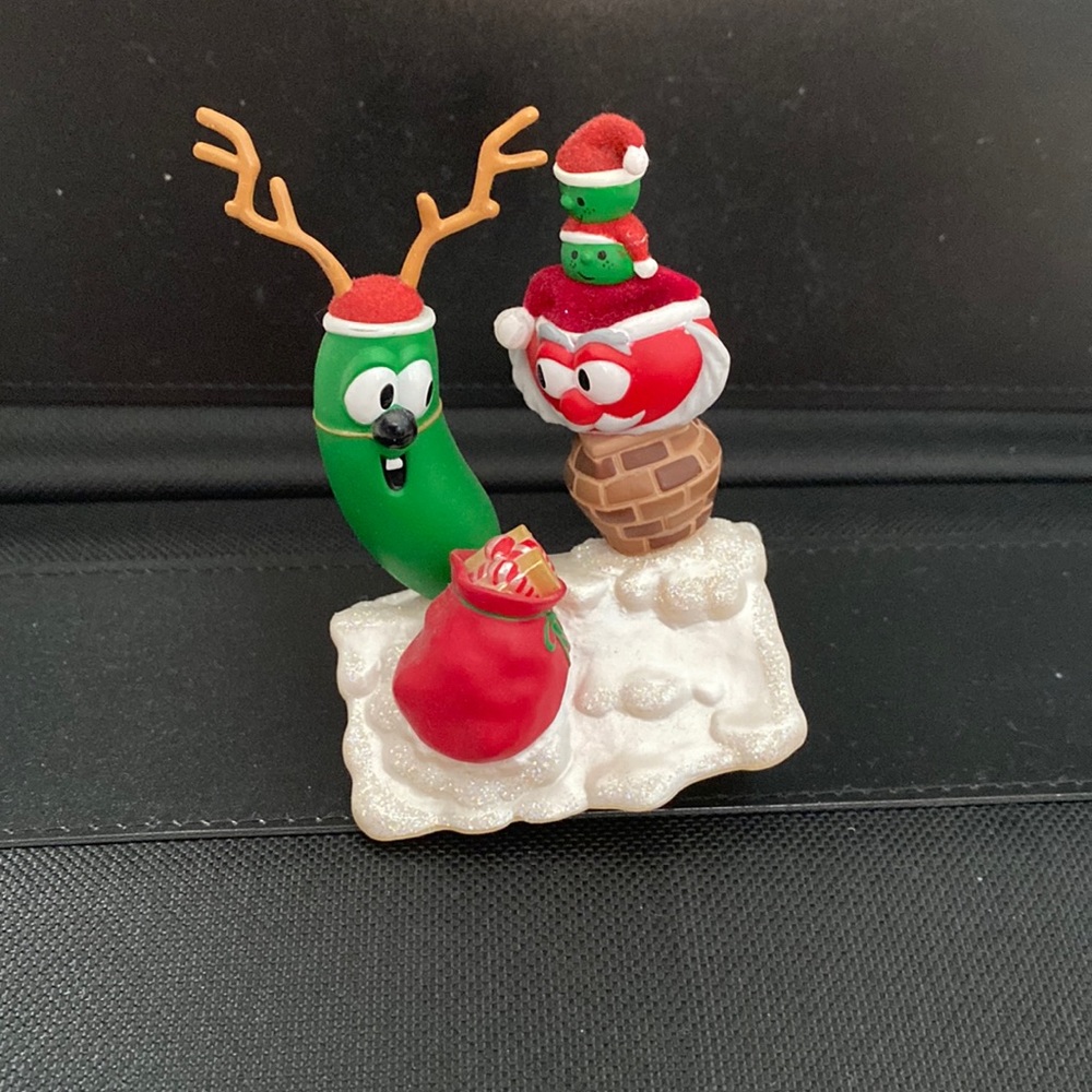 Santa too round for the chimney hallmark ornament